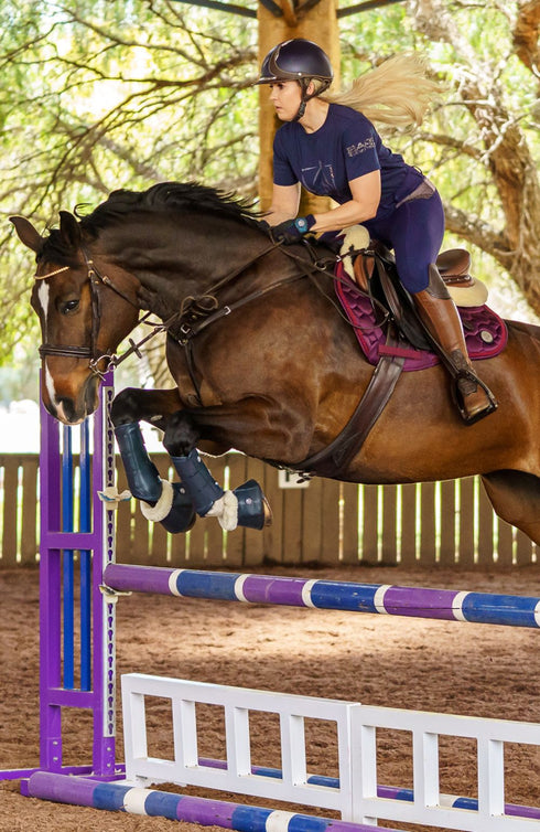 BARE Horse Wear - Carbon Tech Bell Boots - Navy